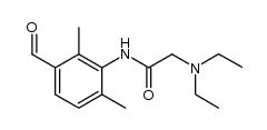 2-diethylamine-N-(3-formyl-2,6-dimethyl-phenyl)-acetamide结构式