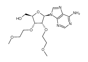 ((2R,3R,4R,5R)-5-(6-amino-9H-purin-9-yl)-3,4-bis(2-methoxyethoxy)tetrahydrofuran-2-yl)methanol Structure