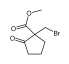 methyl 1-(bromomethyl)-2-oxocyclopentane-1-carboxylate结构式