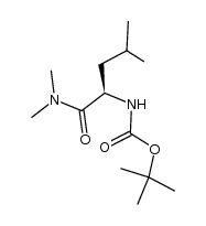 Boc-D-Leu-NMe2 Structure