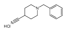 1-benzylpiperidine-4-carbonitrile,hydrochloride Structure