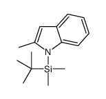 tert-butyl-dimethyl-(2-methylindol-1-yl)silane结构式