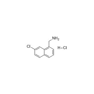 (7-氯萘-1-基)甲胺盐酸盐结构式