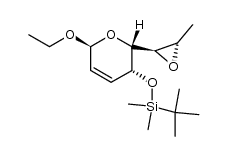 tert-butyl(((2R,3R,6S)-6-ethoxy-2-((2R,3S)-3-methyloxiran-2-yl)-3,6-dihydro-2H-pyran-3-yl)oxy)dimethylsilane Structure