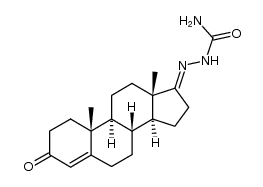 androst-4-ene-3,17-dione-17-semicarbazone Structure