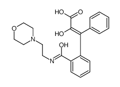 (Z)-2-hydroxy-3-[2-(2-morpholin-4-ylethylcarbamoyl)phenyl]-3-phenylprop-2-enoic acid Structure