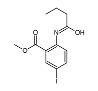 2-丁酰胺-5-碘苯甲酸甲酯结构式