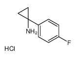 1-(4-氟苯基)环丙烷-1-胺盐酸盐结构式