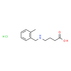 4-{[((2-甲基苯基)甲基]氨基}丁酸盐酸盐结构式