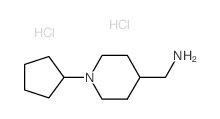 C-(1-Cyclopentyl-piperidin-4-yl)-methylamine dihydrochloride Structure