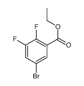 5-溴-2,3-二氟苯甲酸乙酯结构式
