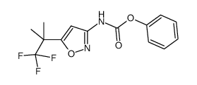 phenyl 5-(1,1,1-trifluoro-2-methylpropan-2-yl)isoxazol-3-ylcarbamate结构式
