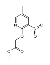 (5-methyl-3-nitro-pyridin-2-yloxy)-acetic acid methyl ester结构式