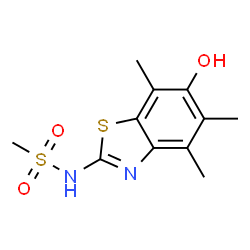 Methanesulfonamide,N-(6-hydroxy-4,5,7-trimethyl-2-benzothiazolyl)- structure
