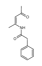 N-(1-methyl-3-oxobut-1-en-1-yl)phenylacetamide Structure