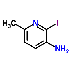 2-碘-6-甲基吡啶-3-胺结构式