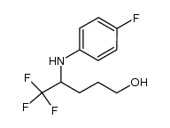 5,5,5-trifluoro-4-(p-fluorophenylamino)pentan-1-ol Structure