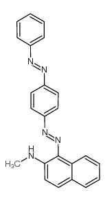 1-(4-[苯基氮杂]苯基氮杂)-2-甲基氨基萘结构式