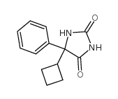 5-环丁基-5-苯基乙内酰脲结构式