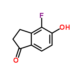 4-Fluoro-5-hydroxy-1-indanone Structure
