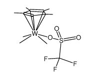 W(η5-C5Me5)Me3(CF3SO3)结构式