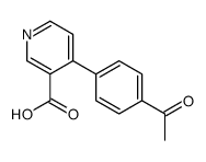 4-(4-acetylphenyl)pyridine-3-carboxylic acid结构式