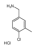 4-Chloro-3-methylbenzylamine hydrochloride Structure
