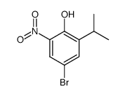 4-bromo-2-isopropyl-6-nitrophenol结构式