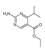 ethyl 2-amino-4-isopropylpyrimidine-5-carboxylate结构式