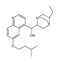 (5-ethyl-1-azabicyclo[2.2.2]octan-2-yl)-[6-(3-methylbutoxy)quinolin-4-yl]methanol Structure