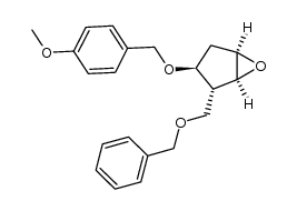 (1S,2R,3S,5R)-2-benzyloxymethyl-3-(4-methoxybenzyloxy)-6-oxabicyclo[3.1.0]hexane结构式