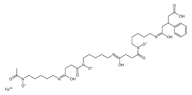 ferric-N-(3-phenylglutaryl)desferrioxamine B Structure
