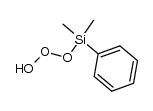 dimethylphenylsilyl hydrotrioxide Structure