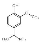 (R)-4-(1-氨基乙基)-2-甲氧基苯酚结构式