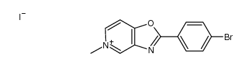 2-(4-bromophenyl)-5-methyloxazolo[4,5-c]pyridin-5-ium iodide结构式