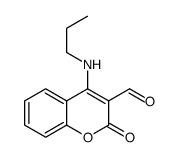 2-oxo-4-(propylamino)chromene-3-carbaldehyde结构式