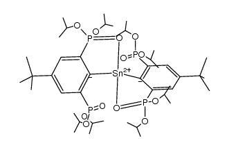 bis[[2,6-bis(diisopropoxyphosphonyl)-4-tert-butyl]phenyl]tin(II)结构式