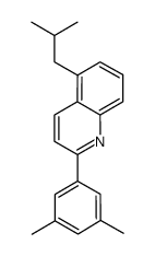2-(3,5-二甲基苯基)-5-异丁基喹啉结构式