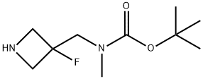 (3-Fluoro-azetidin-3-ylmethyl)-methyl-carbamic acid tert-butyl ester Structure
