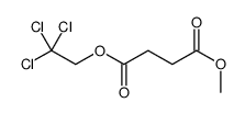 1-O-methyl 4-O-(2,2,2-trichloroethyl) butanedioate结构式