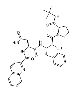 1-<(2S,3S)-2-hydroxy-3-amino-2-hydroxy-4-phenylbutyryl>-N-tert-butyl-L-prolinamide Structure