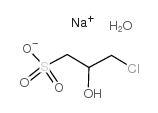Sodium 3-chloro-2-hydroxypropanesulphonate hemihydrate structure