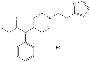Furanylethyl fentanyl hydrochloride Structure
