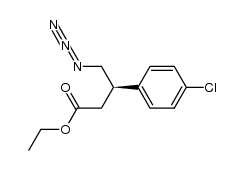 (R)-ethyl 4-azido-3-(4-chlorophenyl)-1-butanoate Structure