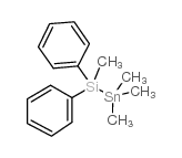 diphenyl(trimethylstannylmethyl)silane Structure