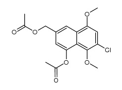 4-(Acetyloxy)-6-chloro-5,8-dimethoxy-2-(acetoxymethyl)naphthalene Structure