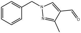 1-苄基-3-甲基-1H-吡唑-4-甲醛结构式