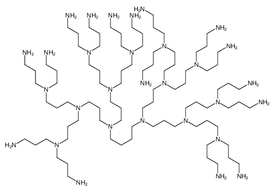 N,N,N',N'-tetrakis[3-[bis[3-(bis(3-aminopropyl)amino)propyl]amino ]propyl]butane-1,4-diamine Structure