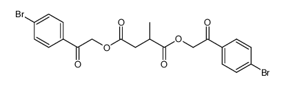 (+/-)-methylsuccinic acid p-bromophenacyl diester结构式