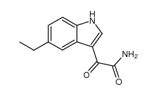 2-(5-ethyl-1H-indol-3-yl)-2-oxoacetamide结构式